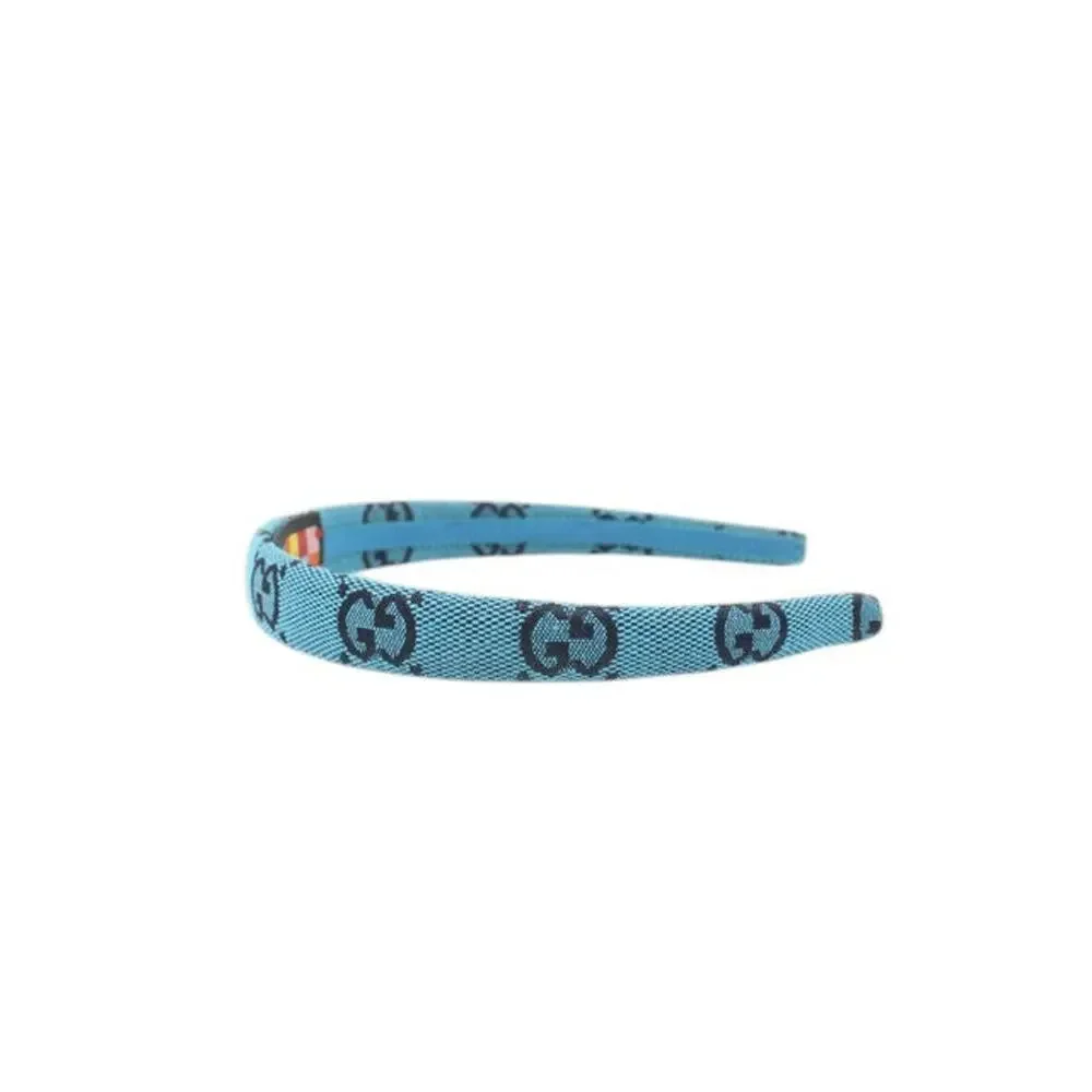 7059 - Gucci Canvas Headband, Light Blue